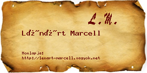 Lénárt Marcell névjegykártya